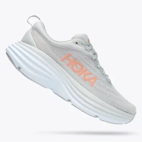 Hoka Athletic Shoes in Gray and Orange - Picture 7 of 7